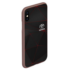 Чехол iPhone XS Max матовый TOYOTA, цвет: 3D-коричневый — фото 2