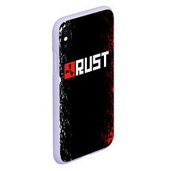 Чехол iPhone XS Max матовый RUST, цвет: 3D-светло-сиреневый — фото 2