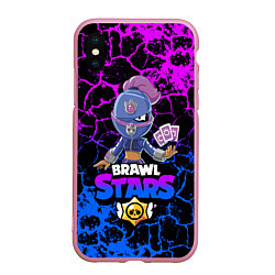 Чехол iPhone XS Max матовый Brawl Stars TARA, цвет: 3D-розовый