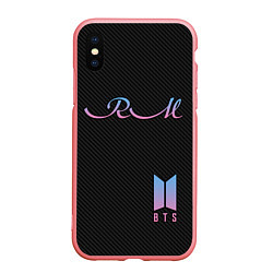 Чехол iPhone XS Max матовый BTS RM, цвет: 3D-баблгам