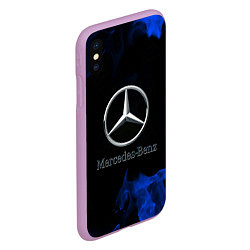 Чехол iPhone XS Max матовый Mercedes, цвет: 3D-сиреневый — фото 2