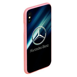 Чехол iPhone XS Max матовый Mercedes, цвет: 3D-баблгам — фото 2