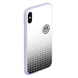 Чехол iPhone XS Max матовый Volkswagen, цвет: 3D-светло-сиреневый — фото 2
