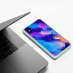 Чехол iPhone XS Max матовый Пикси, цвет: 3D-салатовый — фото 2