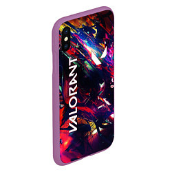 Чехол iPhone XS Max матовый VALORANT, цвет: 3D-фиолетовый — фото 2