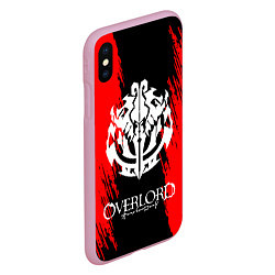 Чехол iPhone XS Max матовый Overlord, цвет: 3D-розовый — фото 2