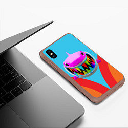 Чехол iPhone XS Max матовый 6IX9INE, цвет: 3D-коричневый — фото 2