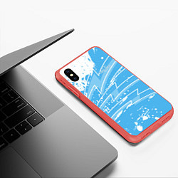 Чехол iPhone XS Max матовый Counter-Strike, цвет: 3D-красный — фото 2