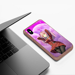 Чехол iPhone XS Max матовый Darling, цвет: 3D-коричневый — фото 2