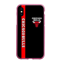 Чехол iPhone XS Max матовый CHICAGO BULLS