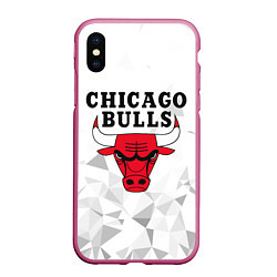 Чехол iPhone XS Max матовый CHICAGO BULLS