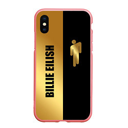 Чехол iPhone XS Max матовый Billie Eilish Gold, цвет: 3D-баблгам