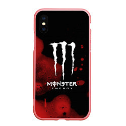 Чехол iPhone XS Max матовый MONSTER ENERGY, цвет: 3D-баблгам