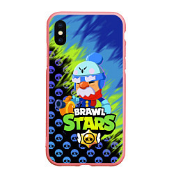 Чехол iPhone XS Max матовый BRAWL STARS GALE, цвет: 3D-баблгам