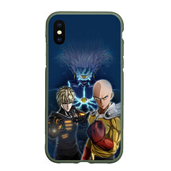 Чехол iPhone XS Max матовый One Punch Man