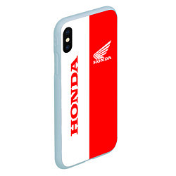 Чехол iPhone XS Max матовый HONDA, цвет: 3D-голубой — фото 2