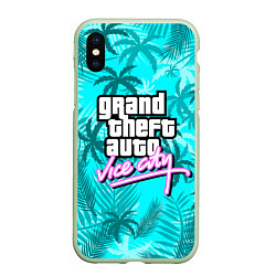 Чехол iPhone XS Max матовый GTA VICE CITY