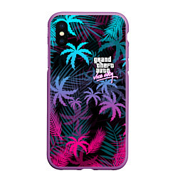 Чехол iPhone XS Max матовый GTA VICE CITY