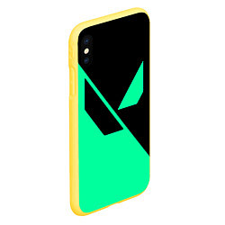 Чехол iPhone XS Max матовый VALORANT, цвет: 3D-желтый — фото 2