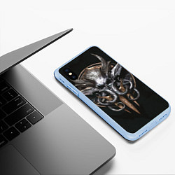 Чехол iPhone XS Max матовый Baldurs gate 3, цвет: 3D-голубой — фото 2
