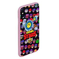 Чехол iPhone XS Max матовый BRAWL STARS NANI, цвет: 3D-розовый — фото 2