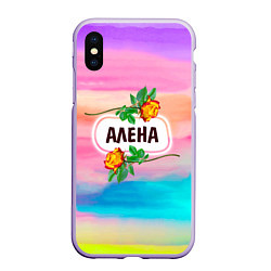 Чехол iPhone XS Max матовый Алена