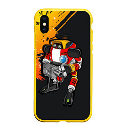Чехол iPhone XS Max матовый Sonic E-102 Гамма, цвет: 3D-желтый