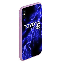 Чехол iPhone XS Max матовый TOYOTA, цвет: 3D-сиреневый — фото 2