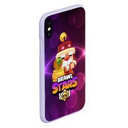 Чехол iPhone XS Max матовый BRAWL STARS GALE, цвет: 3D-светло-сиреневый — фото 2