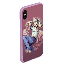 Чехол iPhone XS Max матовый JoJo, цвет: 3D-сиреневый — фото 2