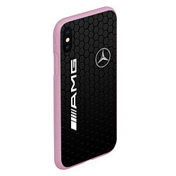 Чехол iPhone XS Max матовый MERCEDES-BENZ AMG, цвет: 3D-розовый — фото 2