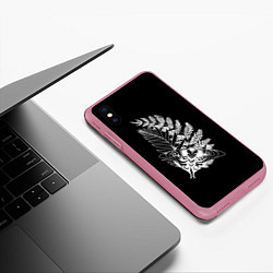 Чехол iPhone XS Max матовый THE LAST OF US 2, цвет: 3D-малиновый — фото 2