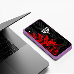 Чехол iPhone XS Max матовый THE LAST OF US 2, цвет: 3D-фиолетовый — фото 2