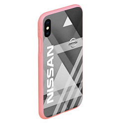 Чехол iPhone XS Max матовый NISSAN, цвет: 3D-баблгам — фото 2