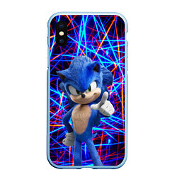 Чехол iPhone XS Max матовый Sonic