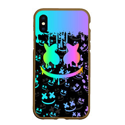 Чехол iPhone XS Max матовый MARSHMELLO, цвет: 3D-коричневый