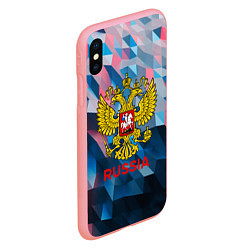 Чехол iPhone XS Max матовый RUSSIA, цвет: 3D-баблгам — фото 2