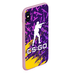 Чехол iPhone XS Max матовый CS GO КС ГО, цвет: 3D-розовый — фото 2