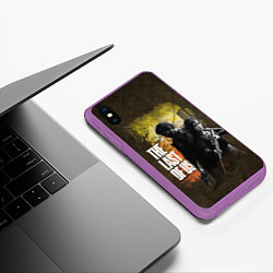 Чехол iPhone XS Max матовый The last of us, цвет: 3D-фиолетовый — фото 2