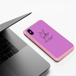 Чехол iPhone XS Max матовый Lil peep, цвет: 3D-баблгам — фото 2