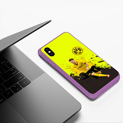 Чехол iPhone XS Max матовый Марко Ройс, цвет: 3D-фиолетовый — фото 2