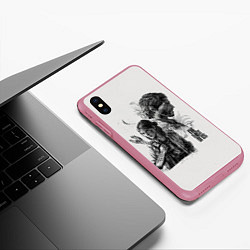 Чехол iPhone XS Max матовый The Last of Us, цвет: 3D-малиновый — фото 2