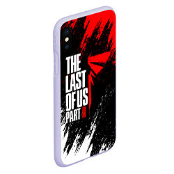 Чехол iPhone XS Max матовый THE LAST OF US II, цвет: 3D-светло-сиреневый — фото 2