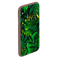 Чехол iPhone XS Max матовый В джунглях, цвет: 3D-коричневый — фото 2