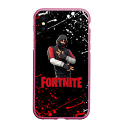 Чехол iPhone XS Max матовый FORTNITE x IKONIK