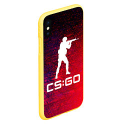 Чехол iPhone XS Max матовый CS GO КС ГО, цвет: 3D-желтый — фото 2