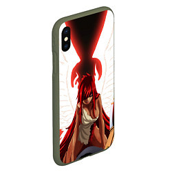 Чехол iPhone XS Max матовый FAIRY TAIL ХВОСТ ФЕИ, цвет: 3D-темно-зеленый — фото 2