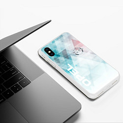 Чехол iPhone XS Max матовый OPEL, цвет: 3D-белый — фото 2