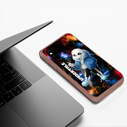 Чехол iPhone XS Max матовый UNDERTALE АНДЕРТЕЙЛ, цвет: 3D-коричневый — фото 2
