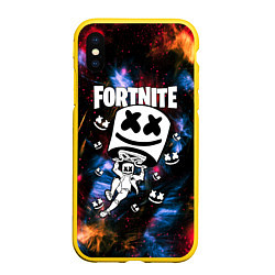 Чехол iPhone XS Max матовый FORTNITE x MARSHMELLO